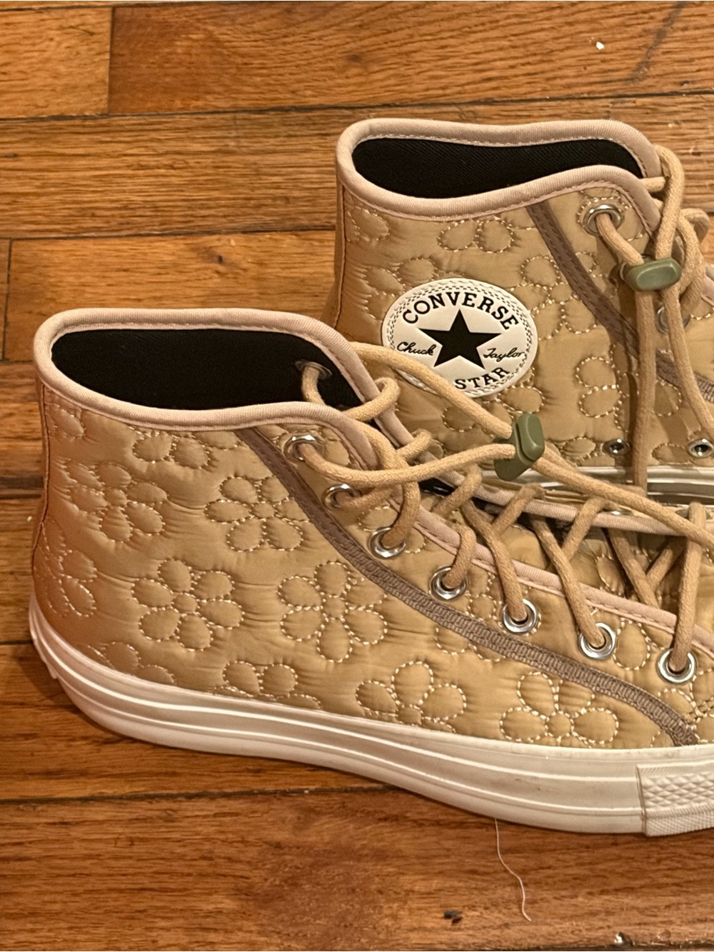 Converse Chuck Taylor All Star Lift Hi Quilted Epic Dune Womens Sz 8 - Picture 11 of 13